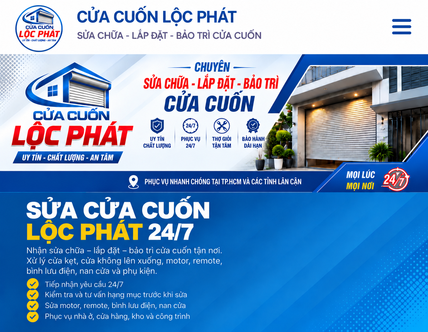 Banner Cửa Cuốn Lộc Phát